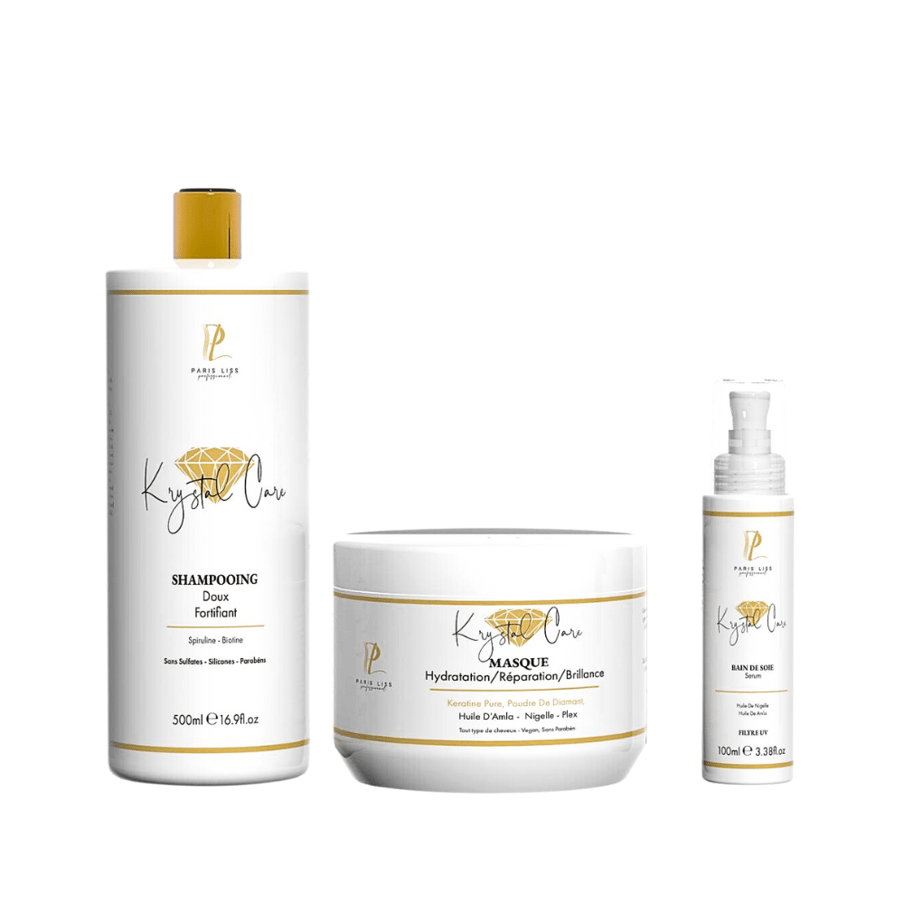 KRYSTAL CARE - Shampoing + Masque + Sérum Sans sulfates