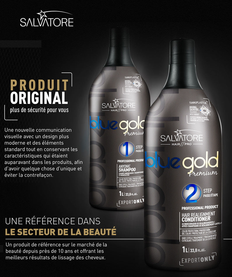 LISSAGE TANIN - SALVATORE - Blue Gold Premium - Lissage au Tanin - step 2 - 1L B
