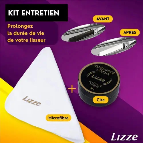 KIT microfibre/cire LIZZE - Entretien des lisseurs LIZZE
