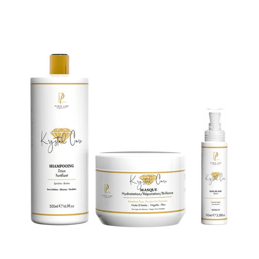 KRYSTAL CARE - Shampoing + Masque + Sérum Sans sulfates