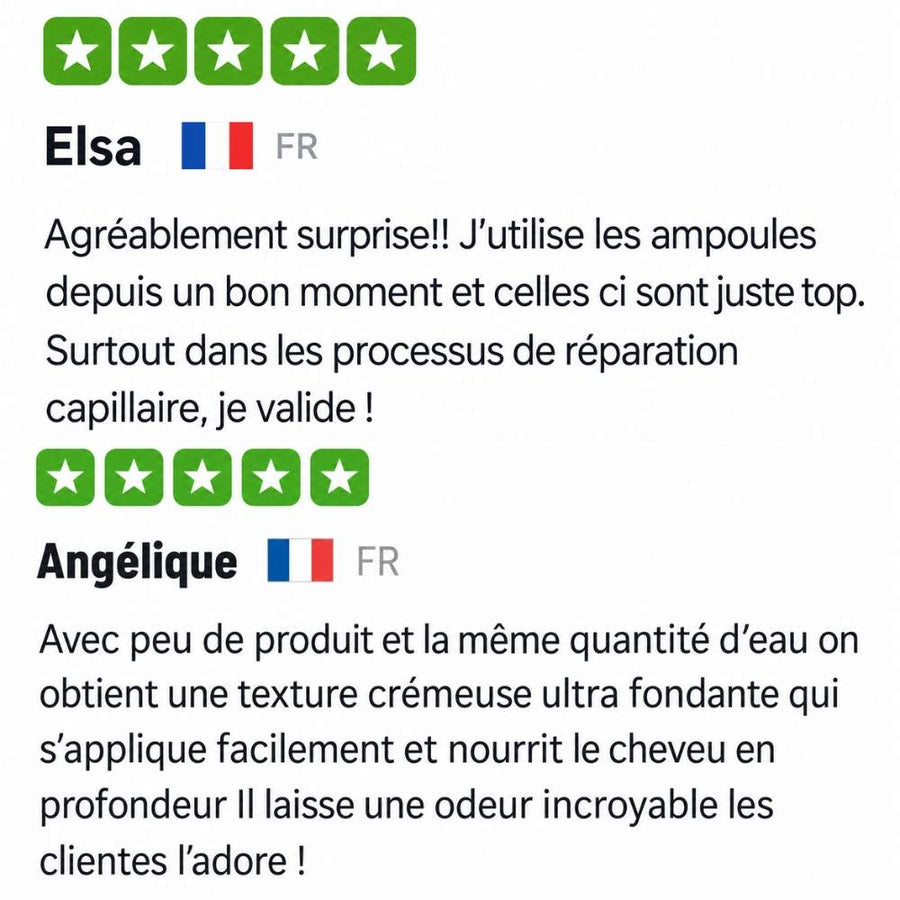SOS Shot – soin express BTX capillaire – avis clientes – Paris Liss