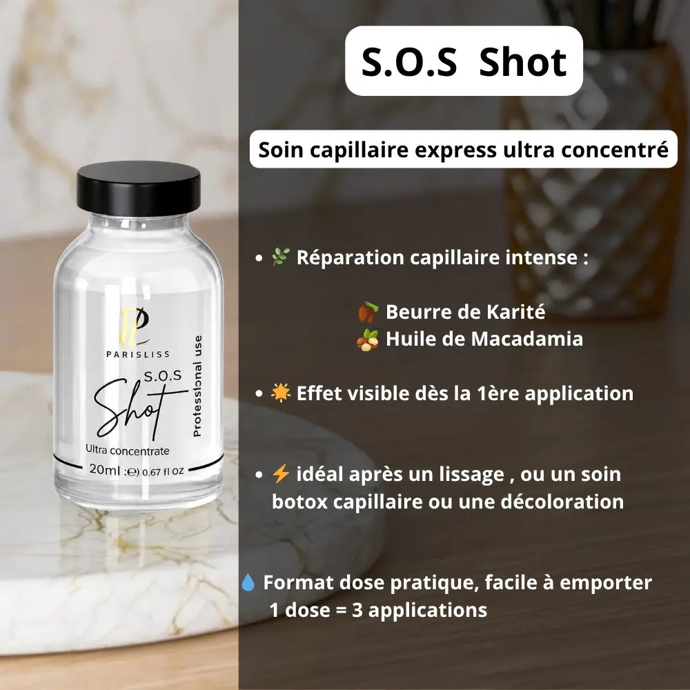 BTX Capilar - S.O.S SHOT – Tratamiento Exprés BTX Capilar concentrado muy potente - 20 ML