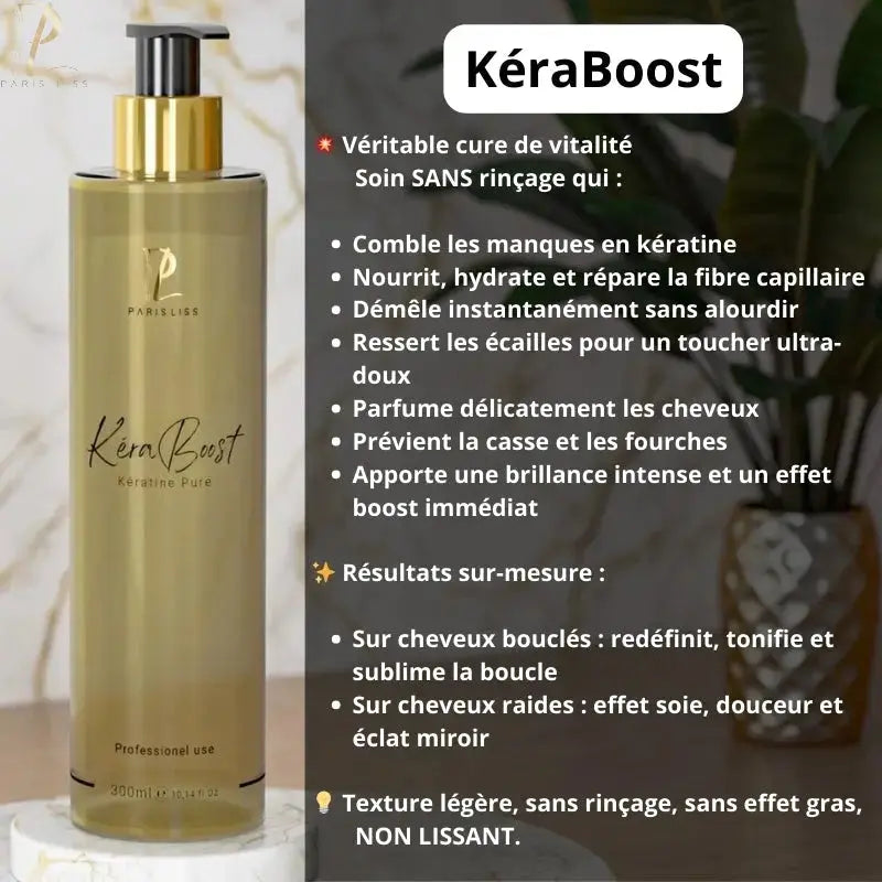 KERABOOST – Keratine Pure en Gel - 300 ML PARIS LISSlissage-PARISLISS.COM