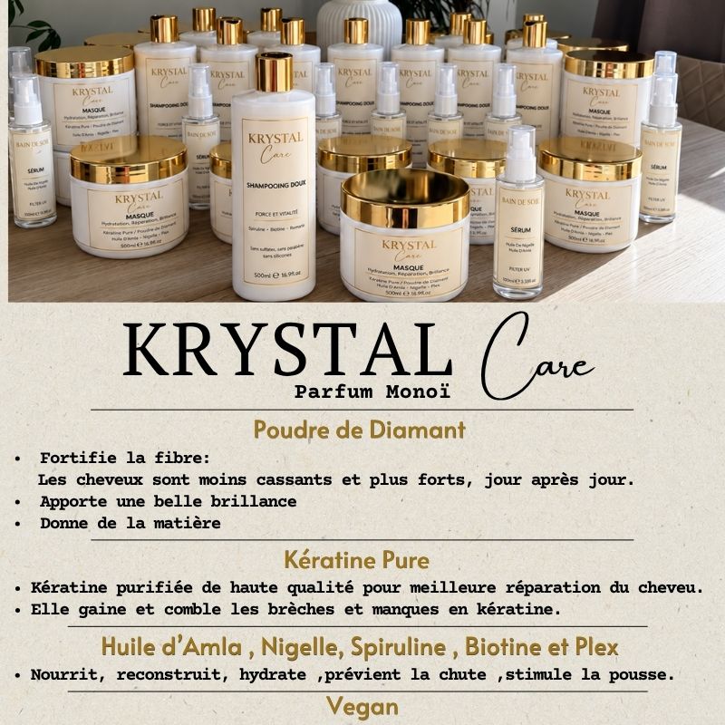 Kit entretien lissage - KRYSTAL CARE - Shampoing + Masque